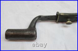 1800's Military Socket Bayonet with Leather scabbard made Belgium or Austria