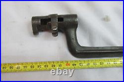 1800's Military Socket Bayonet with Leather scabbard made Belgium or Austria