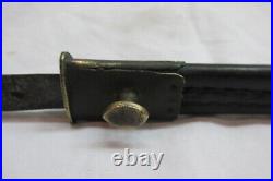 1800's Military Socket Bayonet with Leather scabbard made Belgium or Austria