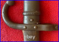 1874 Gras Bayonet & Scabbard L. Deny Paris France Serial Numbers 507 Match
