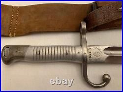 1891 Modelo Argentino Weyersberg Kirschbaum Solingen Bayonet & Scabbard #a7560