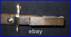 1903 US Springfield / 30-40 Kraig Rifle Bayonet + Scabbard / Marked US 1903