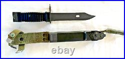 1975-1981 Eickhorn German Bayonet with Wire Cutter & Scabbard, Leg Ties