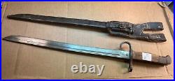 #79 Japanese Wwii Early Style Type 30 Rocking Star Bayonet +scabbard +frog