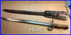 #79 Japanese Wwii Early Style Type 30 Rocking Star Bayonet +scabbard +frog