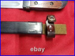 AK Polytech Legend Wood Handle, Rare Chinese Bayonet Scabbard, Knife, China 47