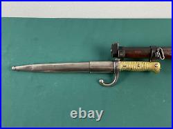 ARGENTINE 1891 31 ENGINEER CARBINE BAYONET RA marked MATCHING SCABBARD RARE