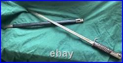 Antique German S 98 WWI Bayonet With Scabbard Matching #'s 22984