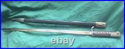 Antique German S 98 WWI Bayonet With Scabbard Matching #'s 22984