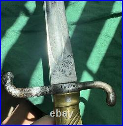 Antique German WWI M 1871 Bayonet With Scabbard