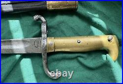 Antique German WWI M 1871 Bayonet With Scabbard