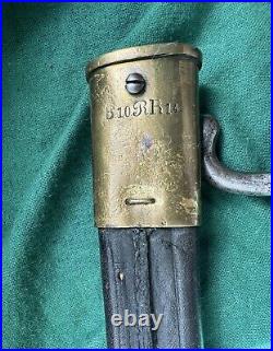 Antique German WWI M 1871 Bayonet With Scabbard