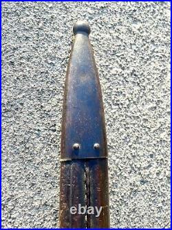 Antique SWISS SAWBACK Bayonet With Scabbard