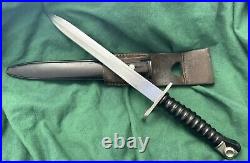 Antique Swiss Model 1957 Bayonet with Scabbard Withfrog