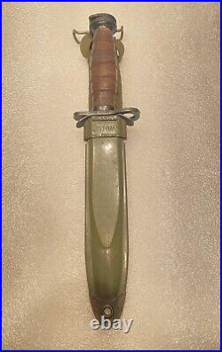 Bayonet With Scabbard Japanese Made Korean War Era