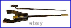 British Pattern 1887 Mk IV Bayonet For Martini Henry Rifle Scabbard & Frog