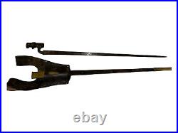 British Pattern 1887 Mk IV Bayonet For Martini Henry Rifle Scabbard & Frog