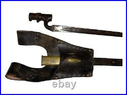 British Pattern 1887 Mk IV Bayonet For Martini Henry Rifle Scabbard & Frog