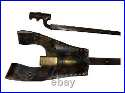 British Pattern 1887 Mk IV Bayonet For Martini Henry Rifle Scabbard & Frog