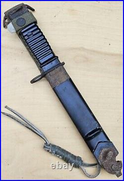 Carl Eickhorn KCB-70 Bayonet With Squirrel Making And Scabbard