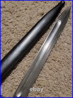 Chilean Model 1895 Mauser Bayonet Scabbard Weyersburg Solingen Dinged Blade