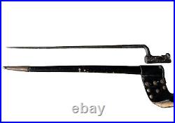 Civil War US Model Socket Bayonet withLeather Scabbard Original