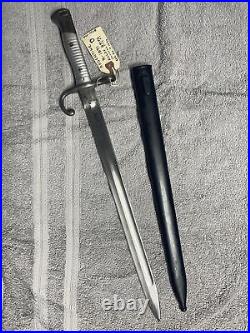 Collectible Modelo Argentino M1891 Bayonet For Mauser With Matching Scabbard