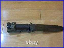 Danish Model 1962 M1Garand Field Knife Bayonet + Scabbard HTK Denmark-EXC! COOL