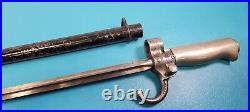 Early French Model 1886 Lebel Bayonet Scabbard Hooked Quillon 1st Variant