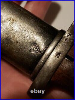Early Non Export Unnumbered BAYONET SCABBARD for 8mm MAUSER Rifle Yugo M48 M 48a
