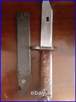 Early Type One Russian Soviet Bayonet With Scabbard Black COOL! THE REAL DEAL