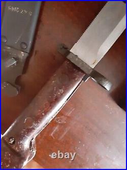 Early Type One Russian Soviet Bayonet With Scabbard Black COOL! THE REAL DEAL