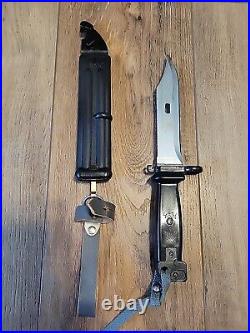 East German Bayonet With Scabbard & Leather Frog New Unissued