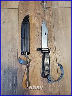 East German Bayonet With Scabbard & Leather Frog New Unissued