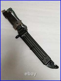 East German Bayonet With Scabbard With Leather Frog. Matching Number