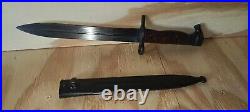 Egyptian Hakim Rifle Factory Original Bayonet With Scabbard