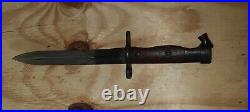 Egyptian Hakim Rifle Factory Original Bayonet With Scabbard