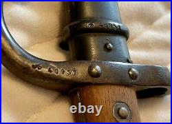 Engraved 1875 Bayonet With Scabbard