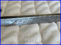 Engraved 1875 Bayonet With Scabbard