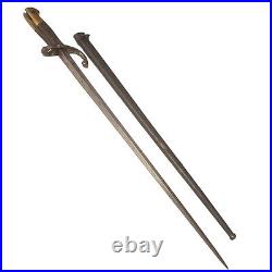 French Armed Forces M1874 Bayonet & Scabbard