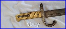 French Model 1861 Chassepot Yataghan Bayonet Sword