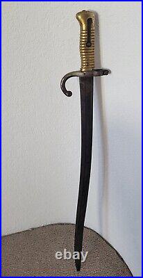 French Model 1861 Chassepot Yataghan Bayonet Sword