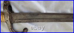 French Model 1861 Chassepot Yataghan Bayonet Sword