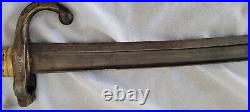 French Model 1861 Chassepot Yataghan Bayonet Sword