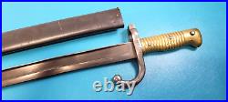 French Model 1866 Chassepot Chatellerault Bayonet Sword Scabbard Matching S/N #