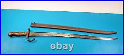 French Model 1866 Chassepot St. Etienne Bayonet Sword Scabbard