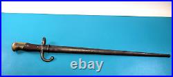 French Model 1874 Gras Bayonet & Scabbard St. Etienne 1878 Matching #'s