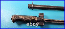 French Model 1886 /91/16/35 Lebel Knife Bayonet & Scabbard June 4, 1945 Marked