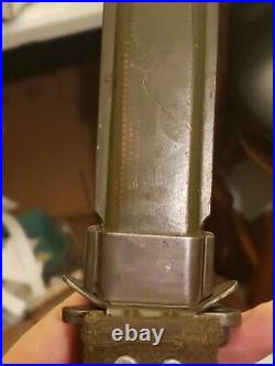 GENUINELY SCARCE EXC. M5 Bayonet for M1 Garand made by UTICA M8-A1 SCABBARD