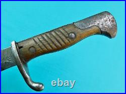 German Germany WW1 Mauser Butcher Bayonet Fighting Knife with Scabbard